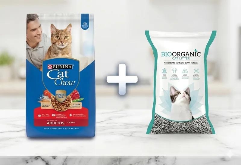 CAT CHOW Country 15KG + Piedra ORRGANICAT 7kg