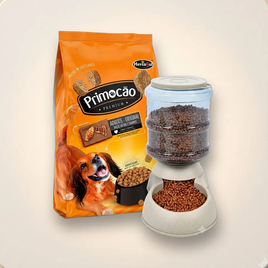 Primocao Premium 20kg + Plato comedero dispensador