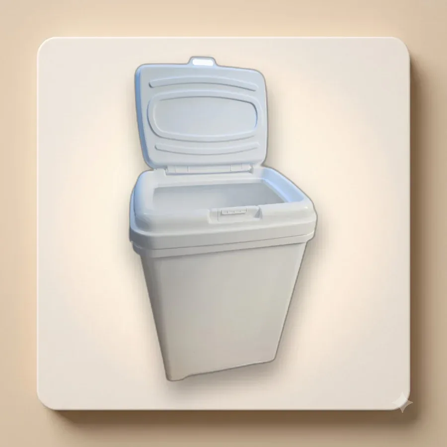 Contenedor de ración blanco 15 kg