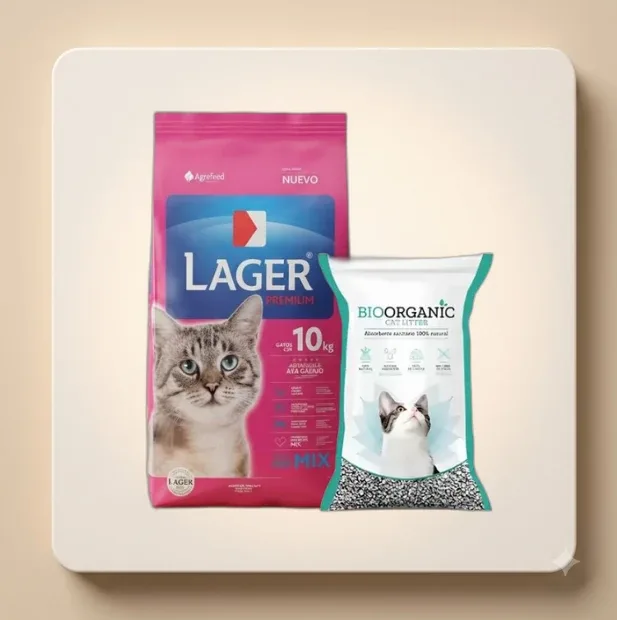 Lager Gatos 10kg + Piedra ORRGANICAT 7kg